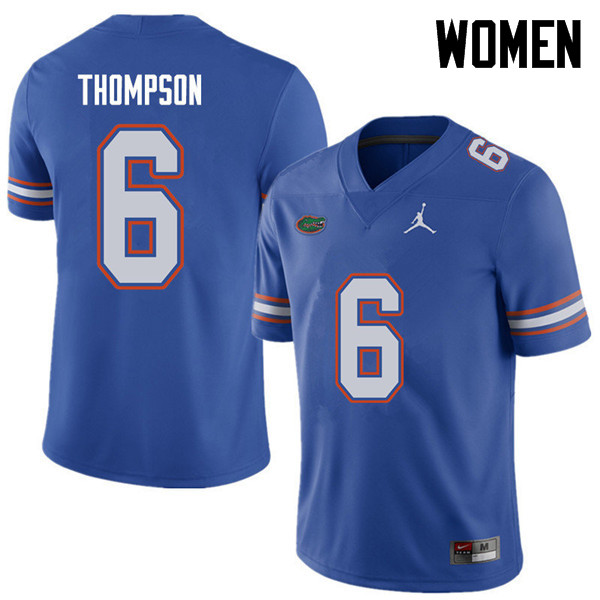 Jordan Brand Women #6 Deonte Thompson Florida Gators College Football Jerseys Sale-Royal